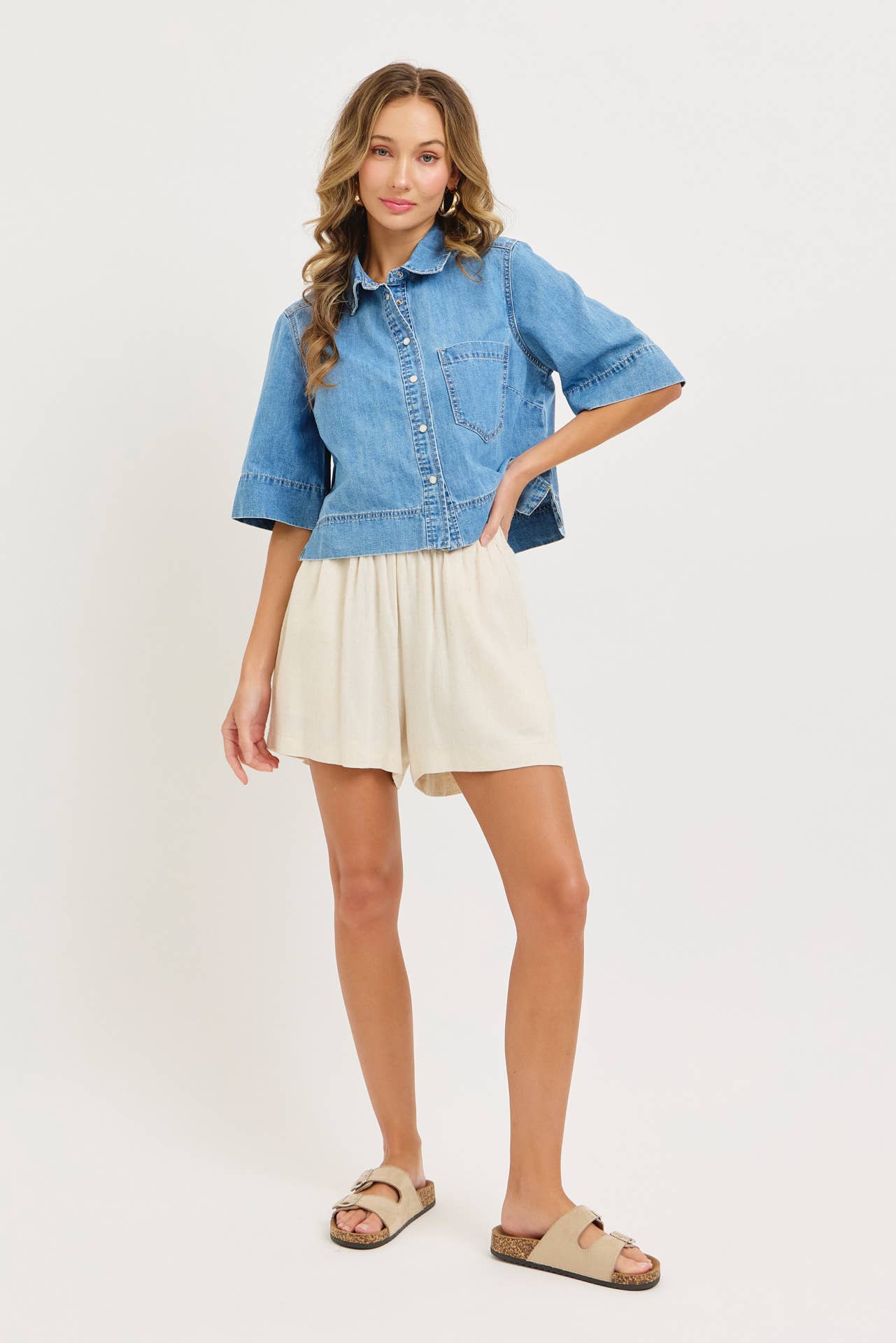 Ready To Roll Short Sleeve Denim Shirt