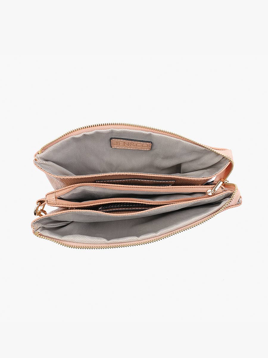 Izzy (Black) Textured Crossbody w/ Guitar Strap