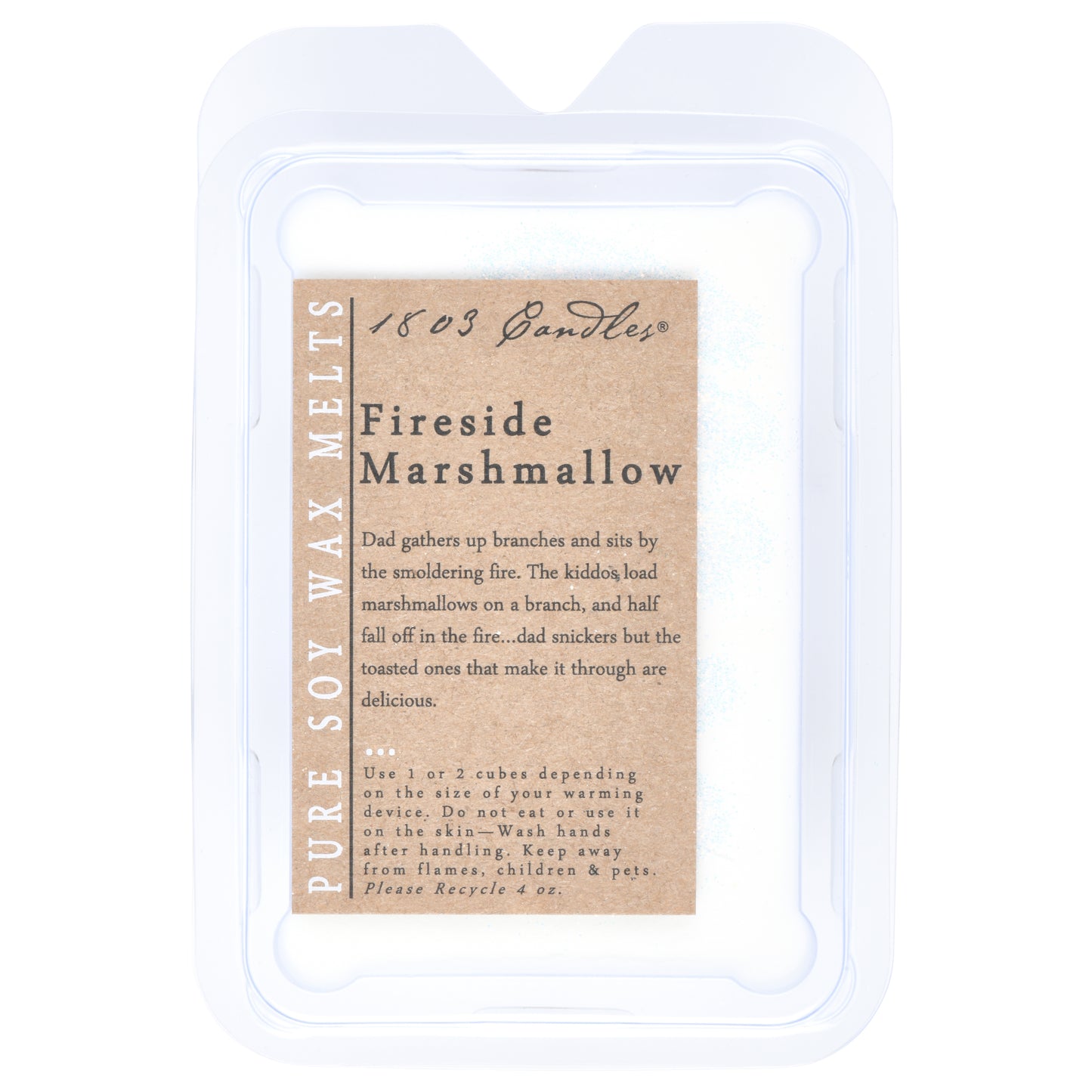 1803 Candles: Fireside Marshmallow Soy Melter