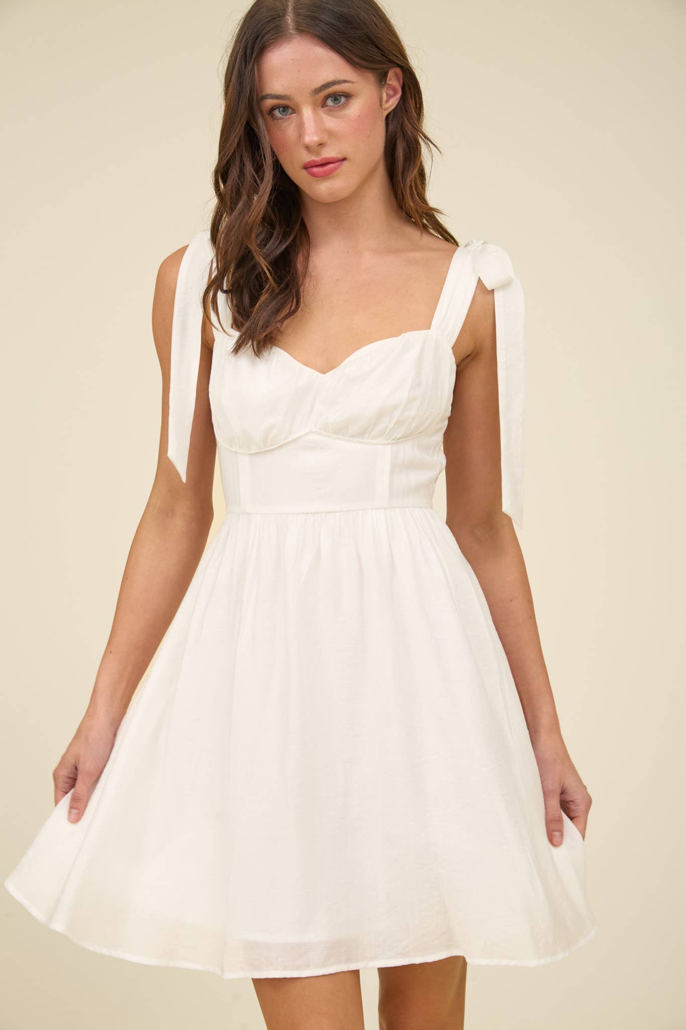 Next Chapter (White) Corset Dress