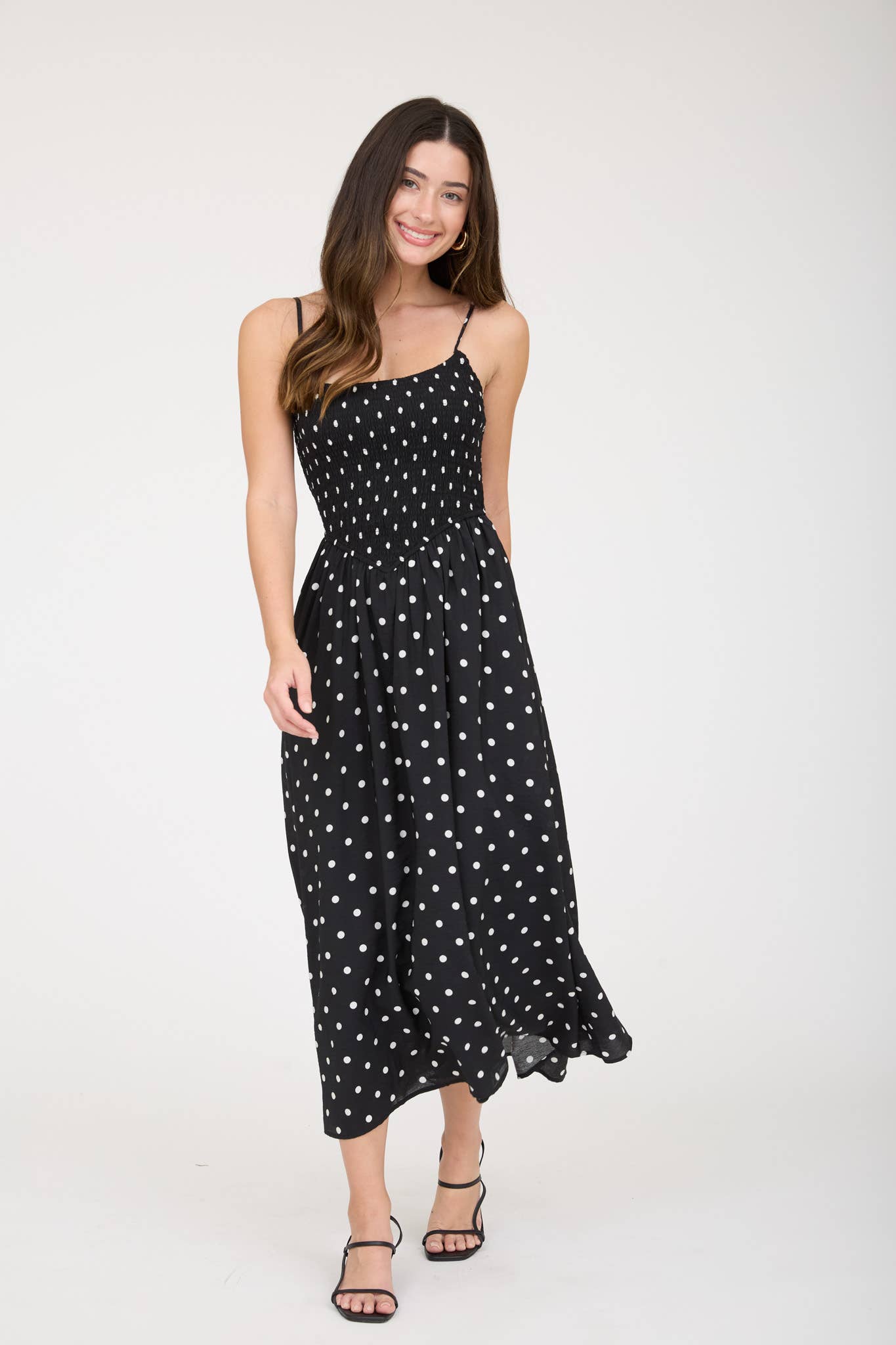 Simply Stated (Black) Polka Dot Dress