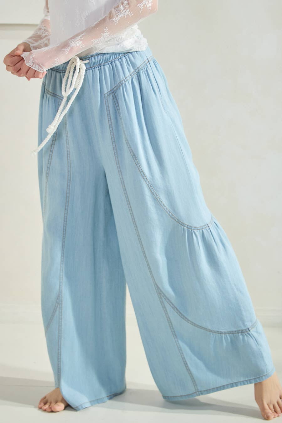 Just Dreaming Tencel Wide Leg Pants