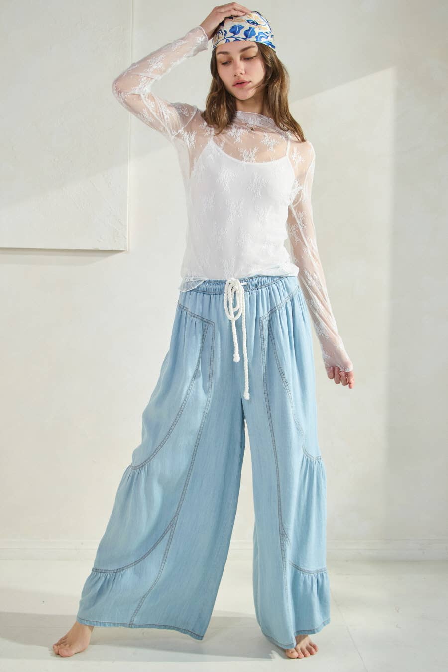 Just Dreaming Tencel Wide Leg Pants