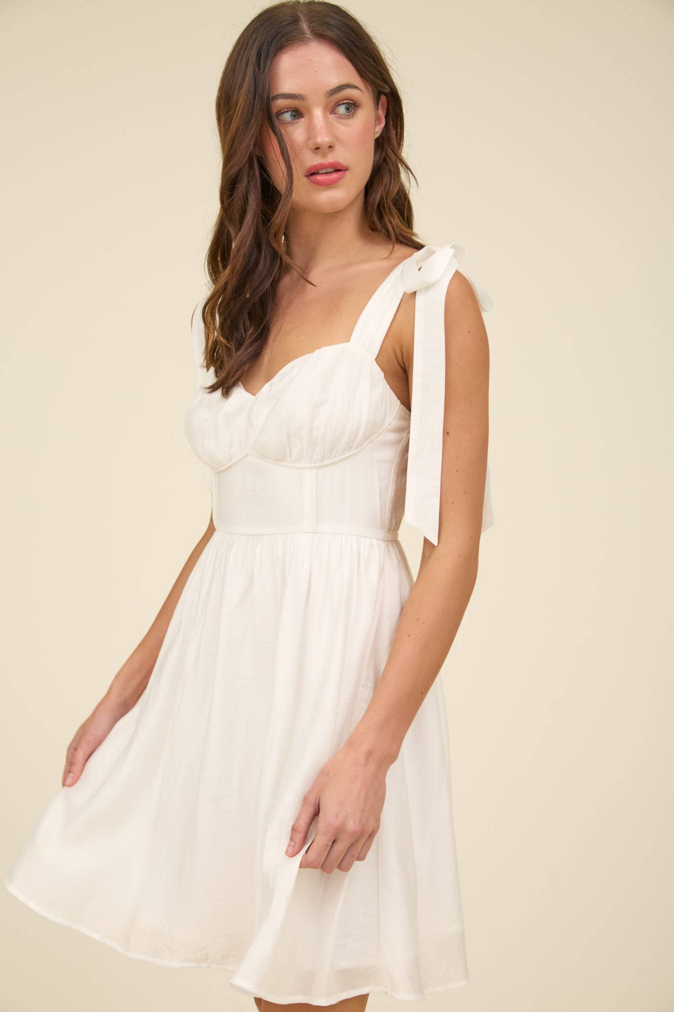 Next Chapter (White) Corset Dress