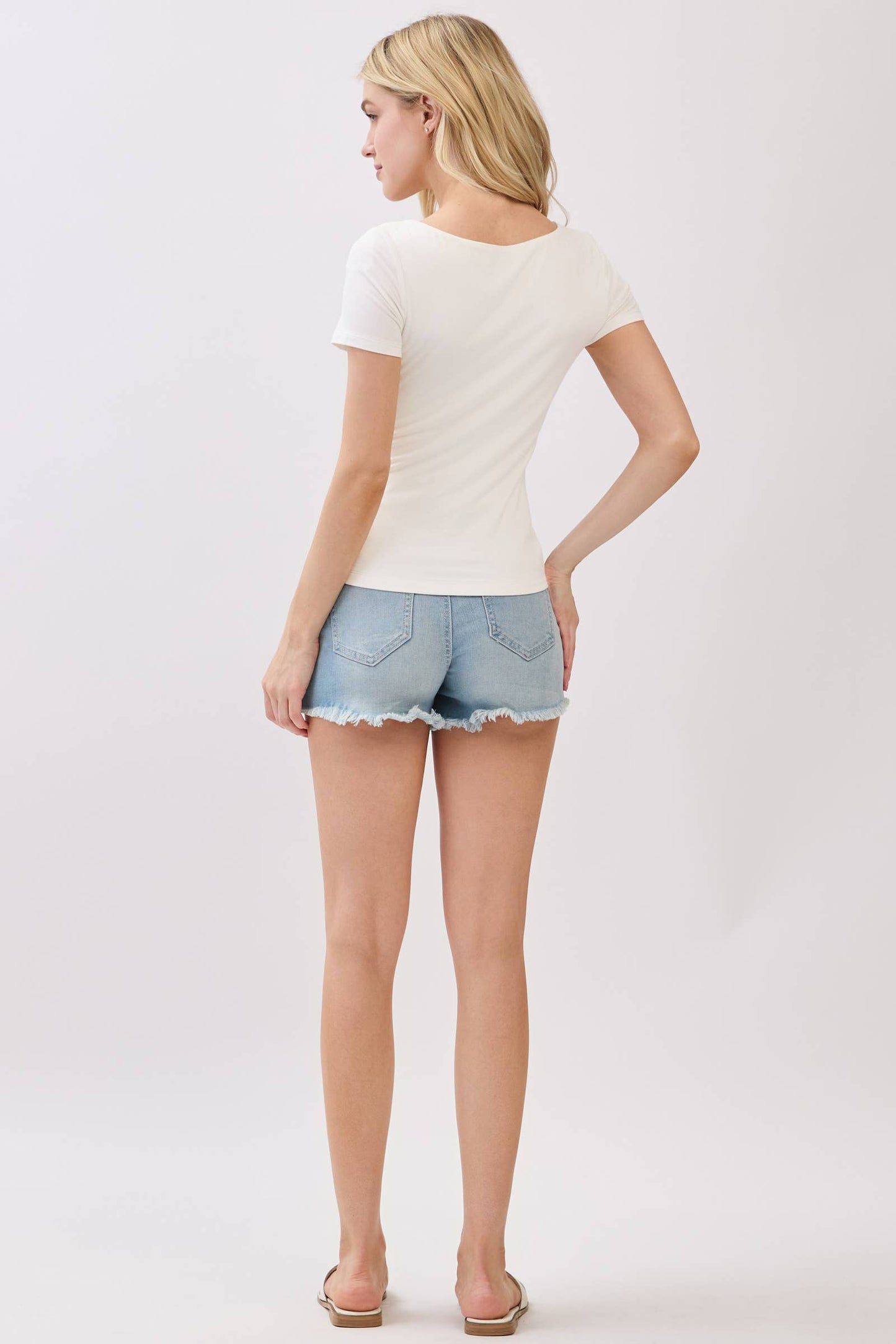 Feel Good (Ivory) Double Layer SS Top