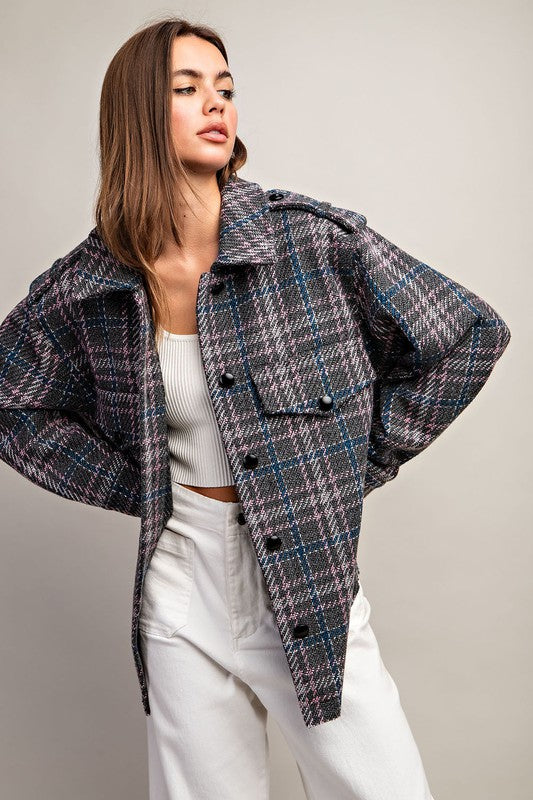 Got You Covered Plaid Shacket