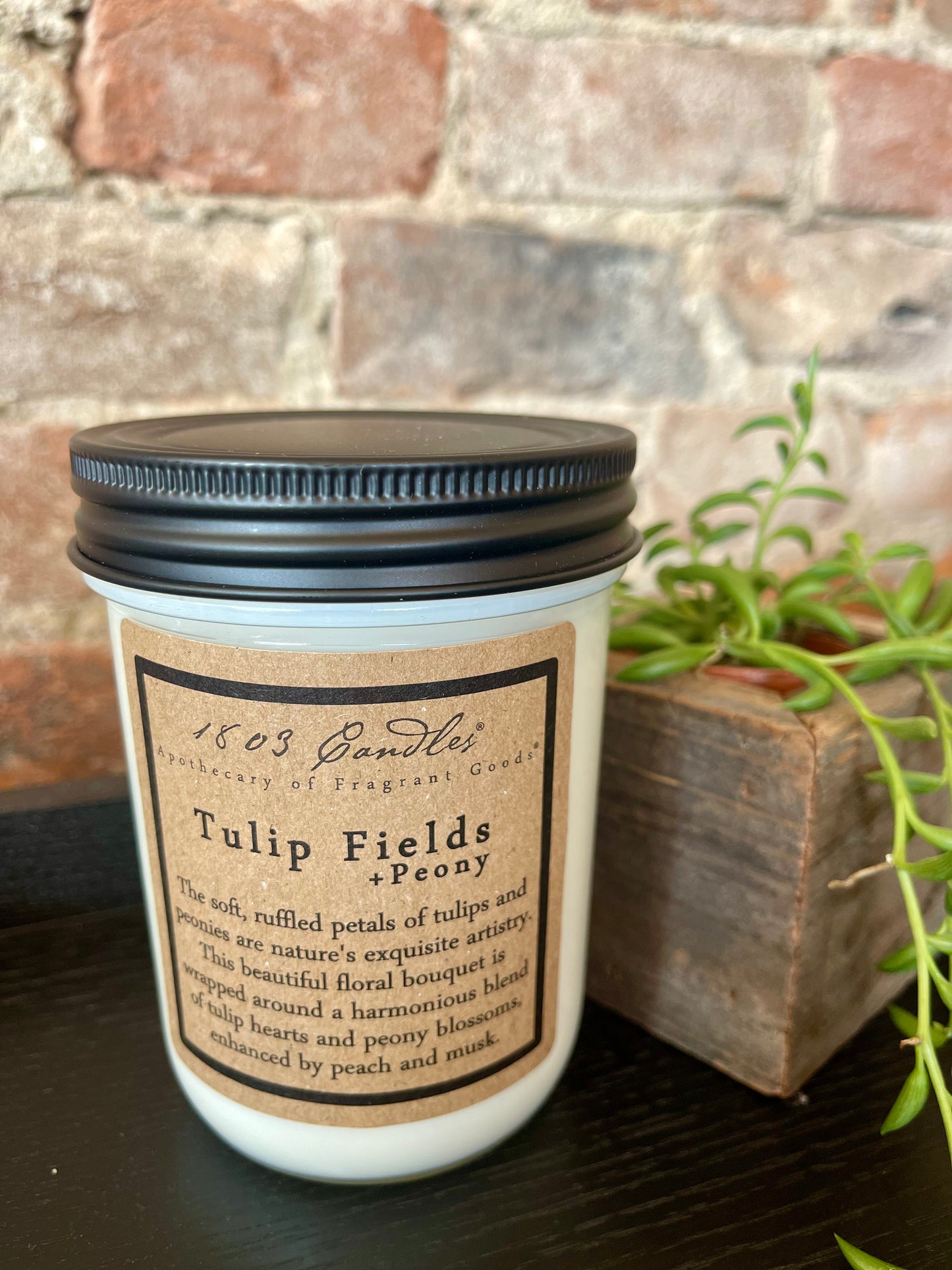 1803 Candles: Tulip Fields + Peony 14oz. Jar Candle