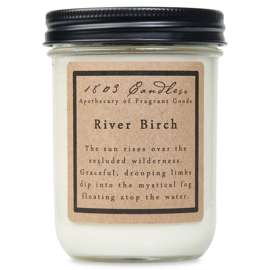 1803 Candles: River Birch 14oz. Jar Candle