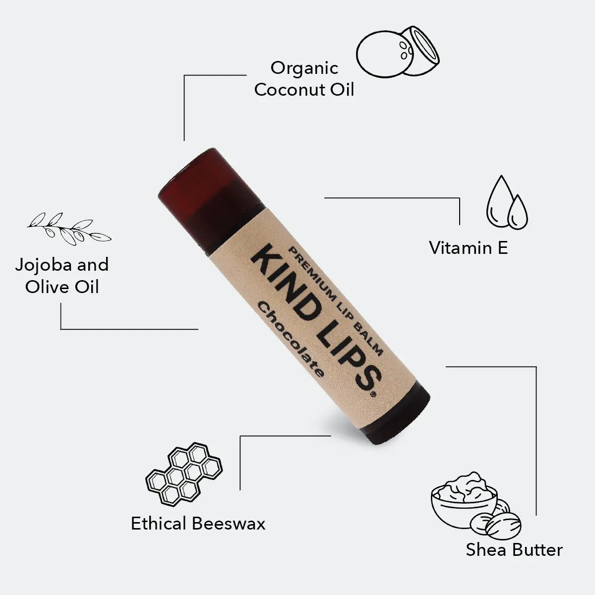 Kind Lips Chocolate Organic Lip Balm