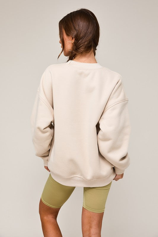 Colorado (Beige) Embroidered Sweatshirt