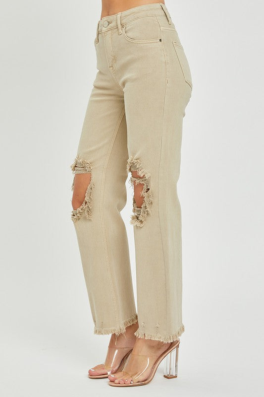 Risen: Trailblazer (Sand) Straight Jeans