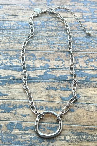 Gretchen Circle Charm Necklace