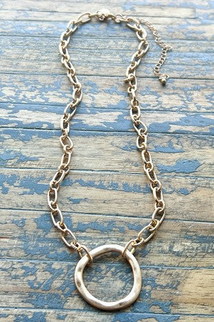 Gretchen Circle Charm Necklace