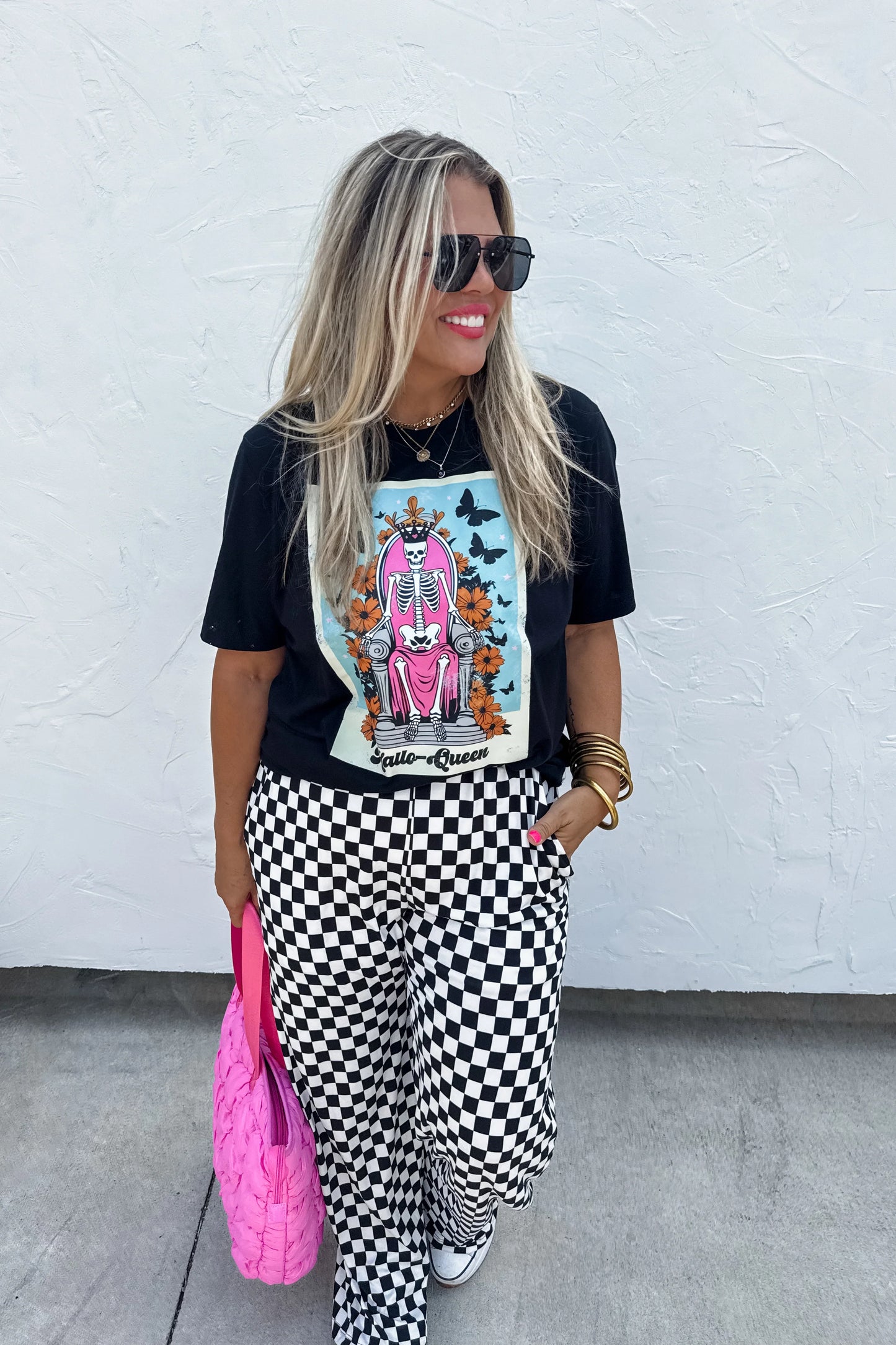 Bold Block (Blk/Wh) Checker Pants