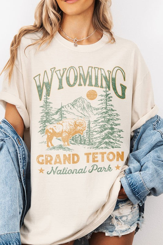 Wyoming Grand Teton (Ivory) CC Tee