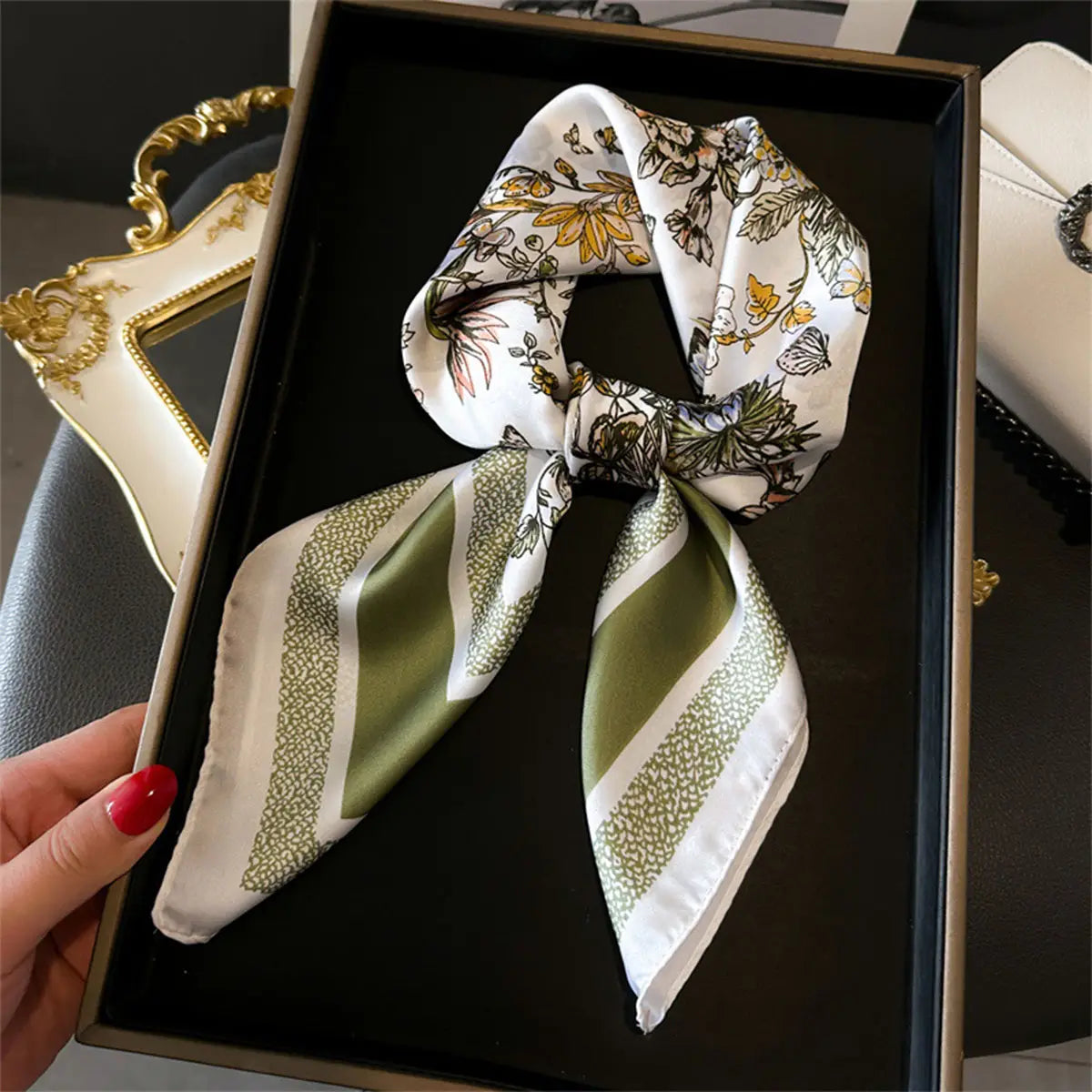 Luxe Trendy Silk Twilly Scarf