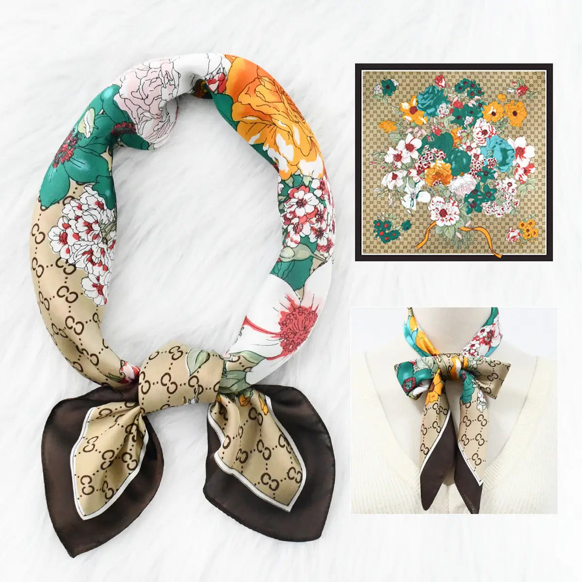 Luxe Trendy Silk Twilly Scarf