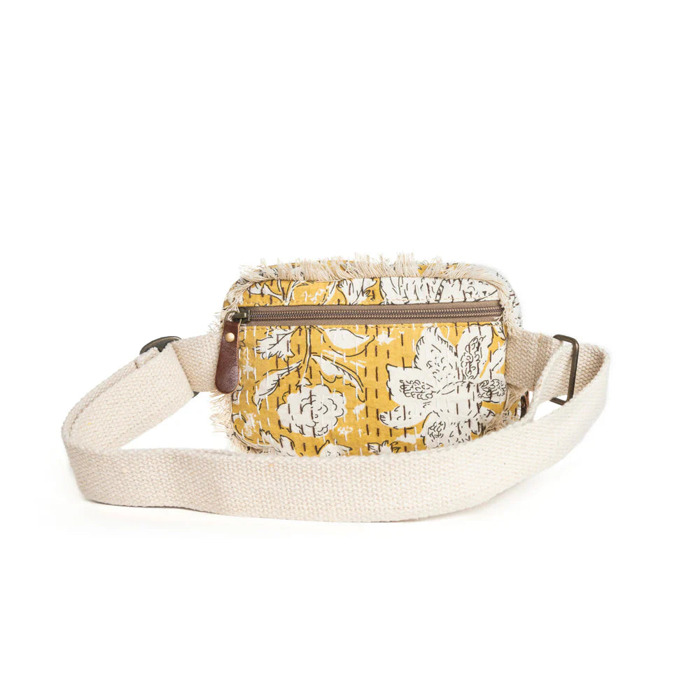 Myra Bag: Golden Prairie Leaf Fannie Bag