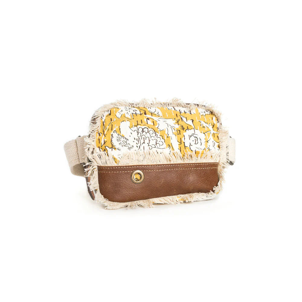 Myra Bag: Golden Prairie Leaf Fannie Bag