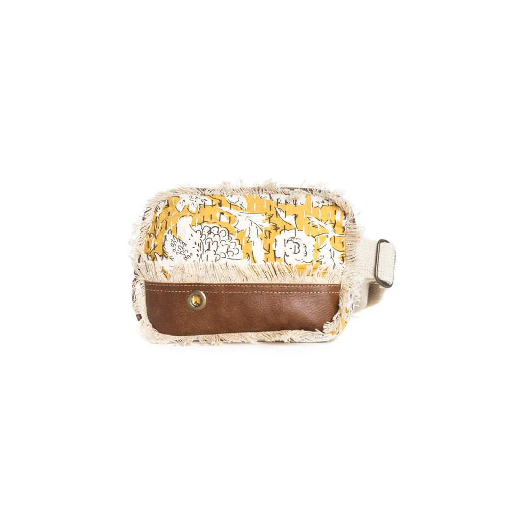 Myra Bag: Golden Prairie Leaf Fannie Bag
