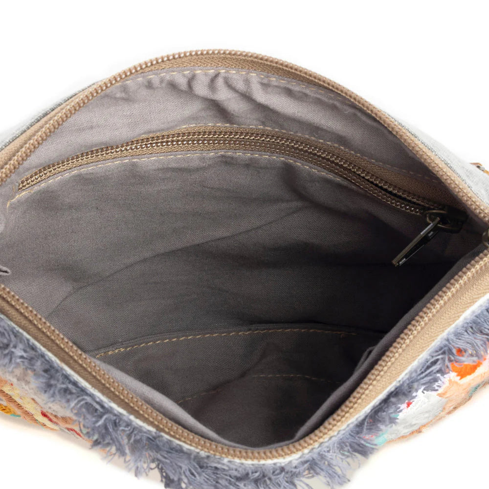 Myra Bag: Mosaic Garden Wristlet