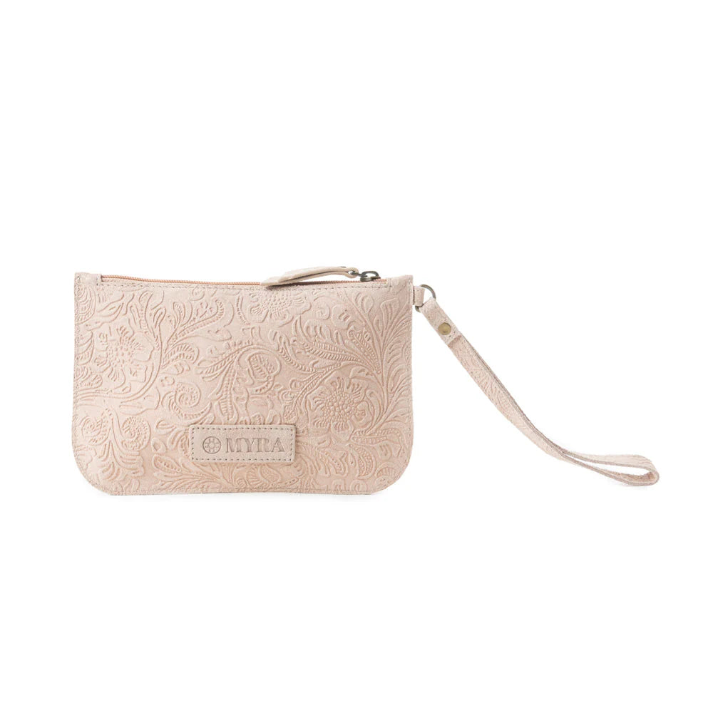 Myra Bag: Heritage Scroll Wristlet