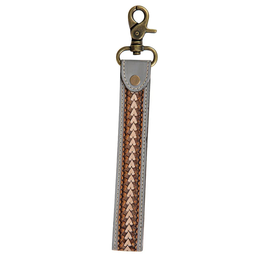 Myra Bag: Diamond Shine Leather Key Fob