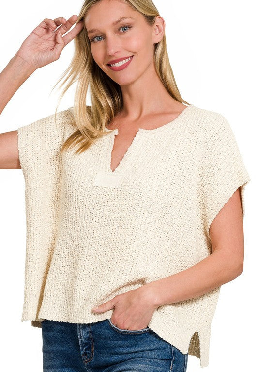 Make Your Mark (Ivory) SS Sweater