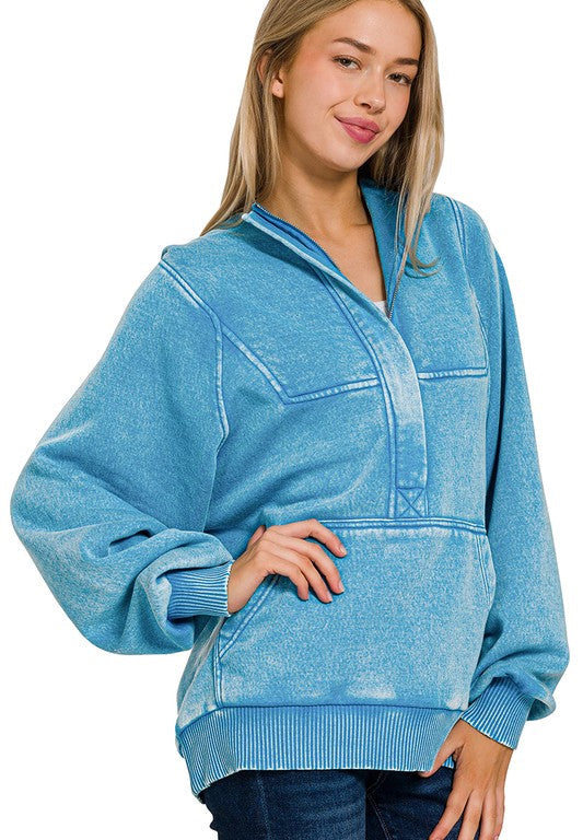 Willow Woods (Sky) Washed Hoodie