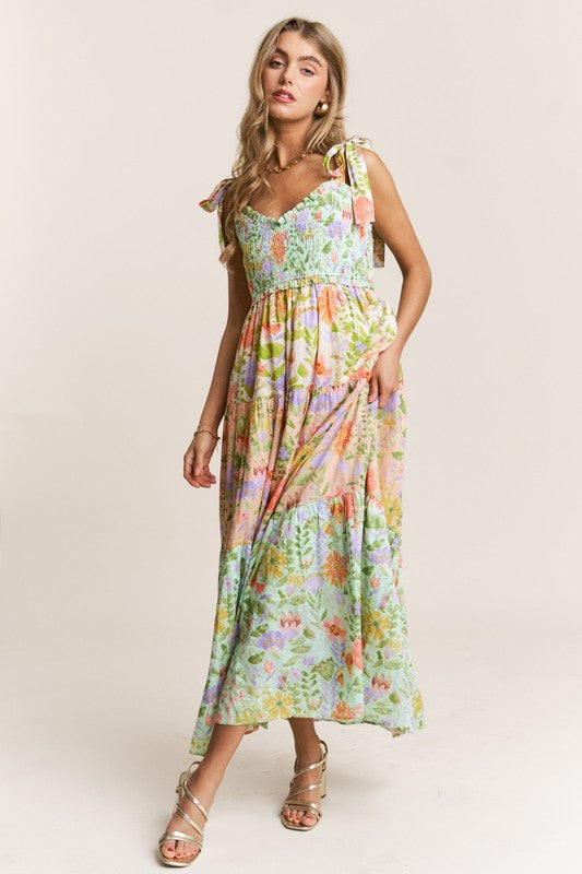 Garden Dream Tiered Floral Dress