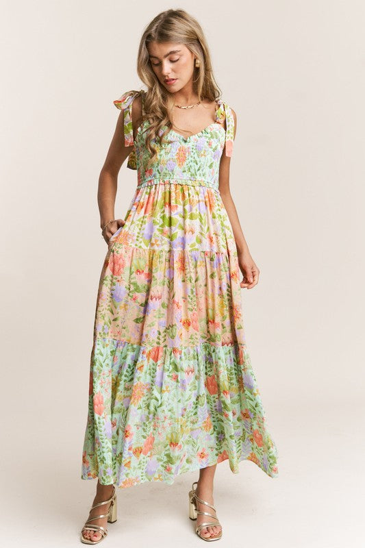 Garden Dream Tiered Floral Dress