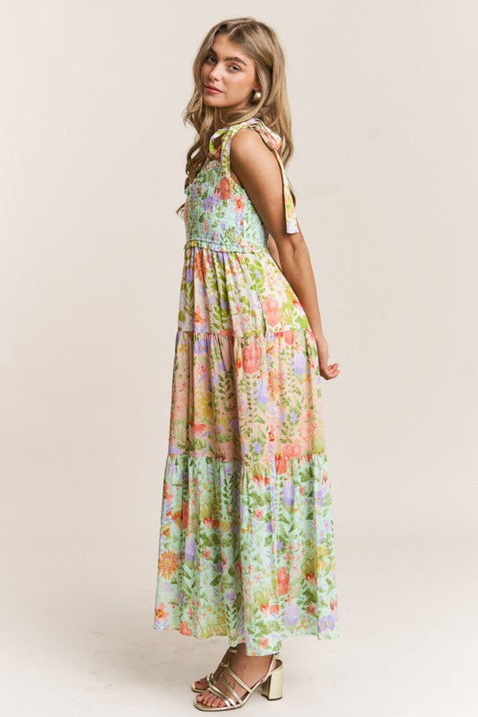 Garden Dream Tiered Floral Dress