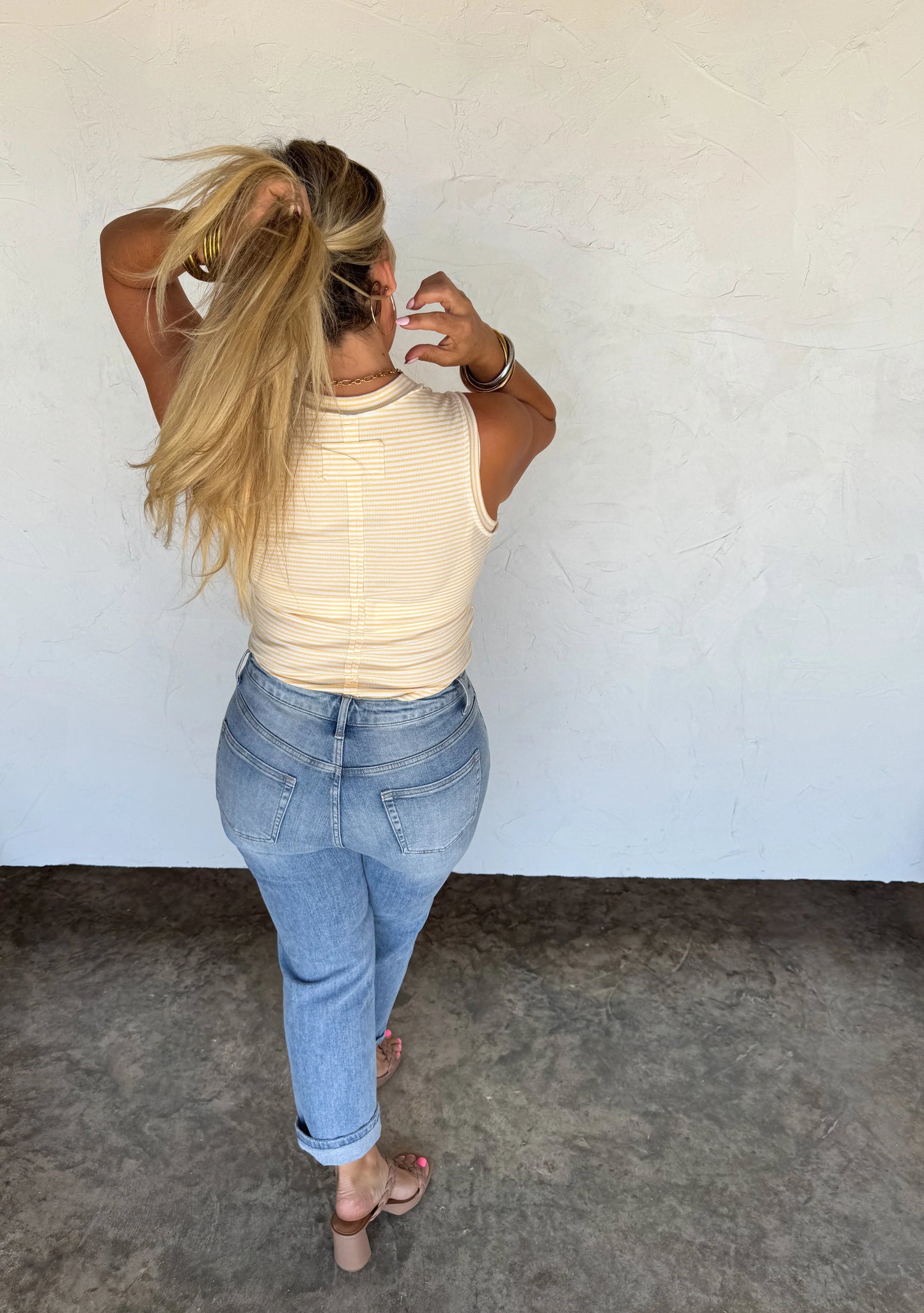 Summer Staple (Lemon) Stripe Tank