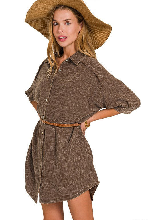 Gossip Girl Gauze Shirt Dress/Coverup