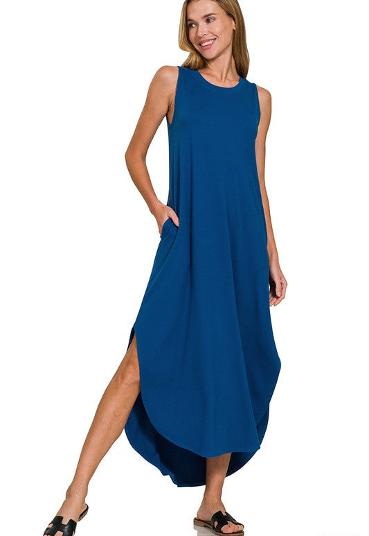 Softest Style (Navy) Brushed Knit Dress