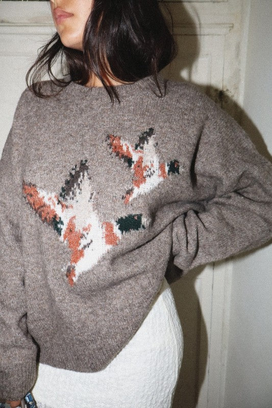 Duck Hunt (Mocha) Pullover Sweater