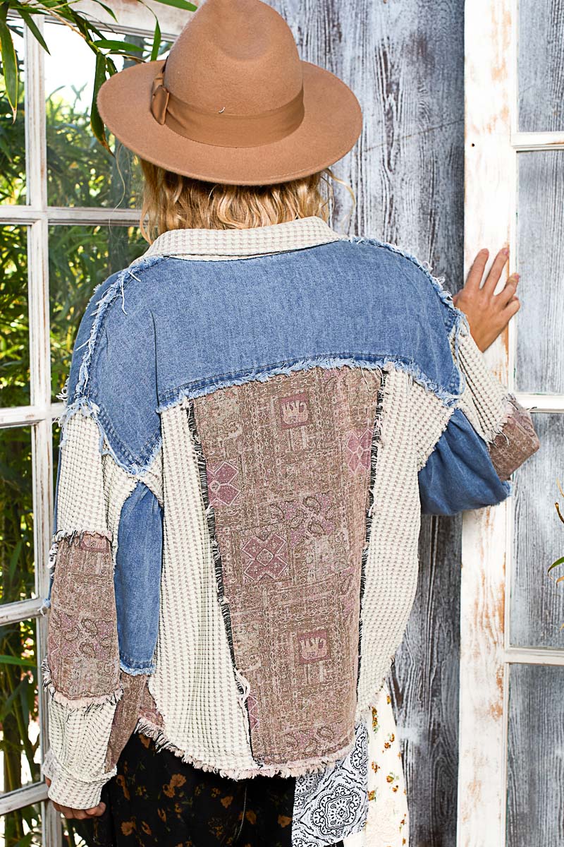 POL: Yes Please Thermal & Paisley Jacket