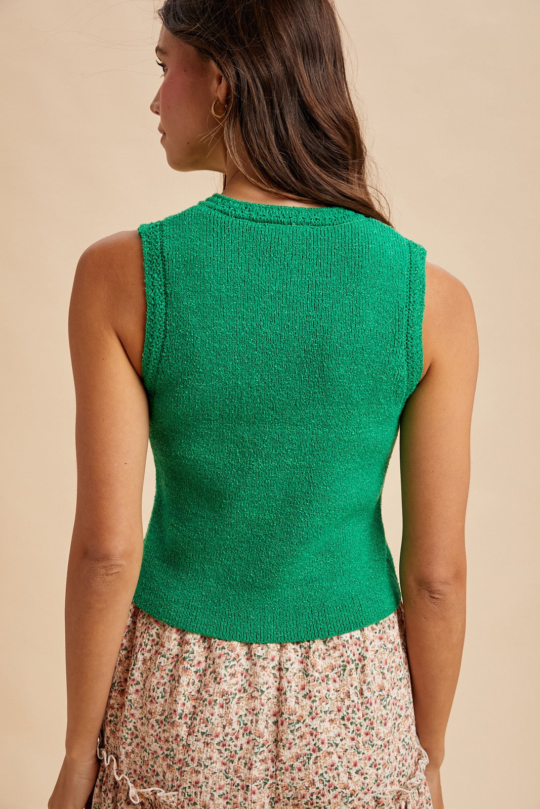 She’s Golden (Kelly Grn) Sweater Vest