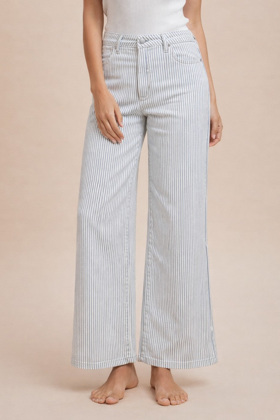 All Aboard (Blue/Wh) Stripe Jeans