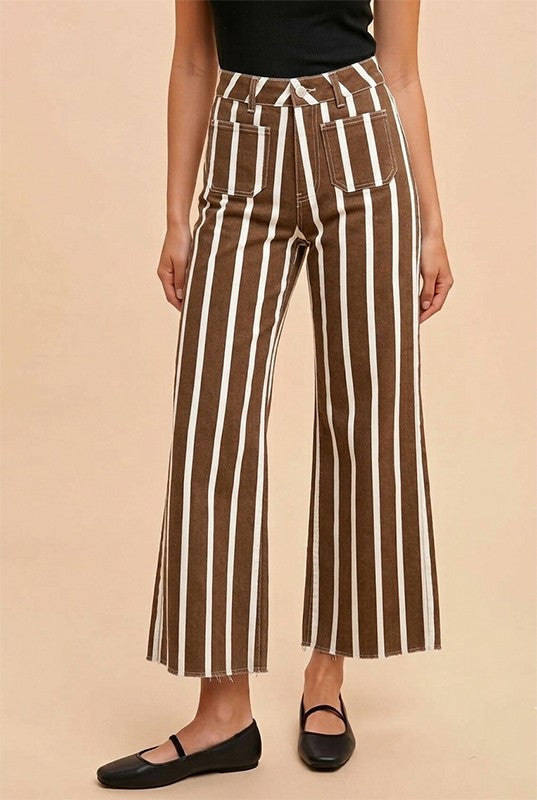 Seeing Stripes (Brown) Stripe Pants