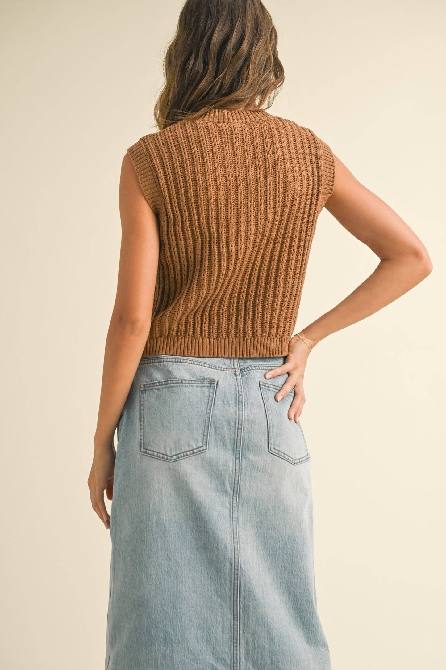 Coffee House (Brown) Button Vest