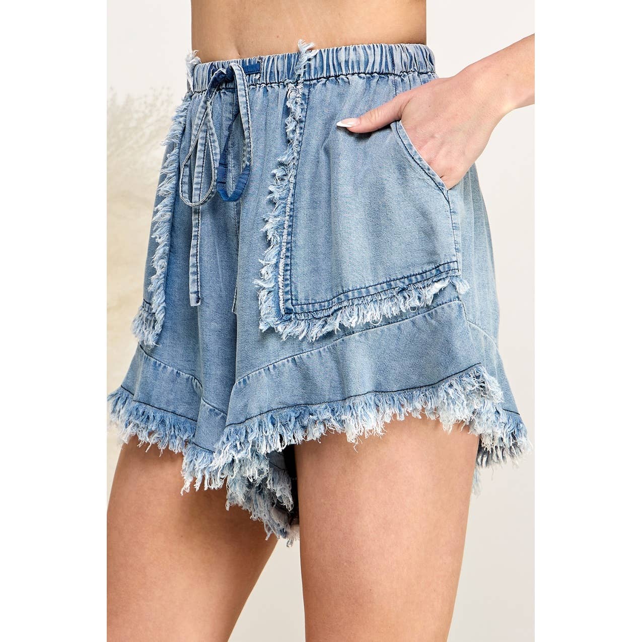 Beyond the Fray Tencel Denim Shorts
