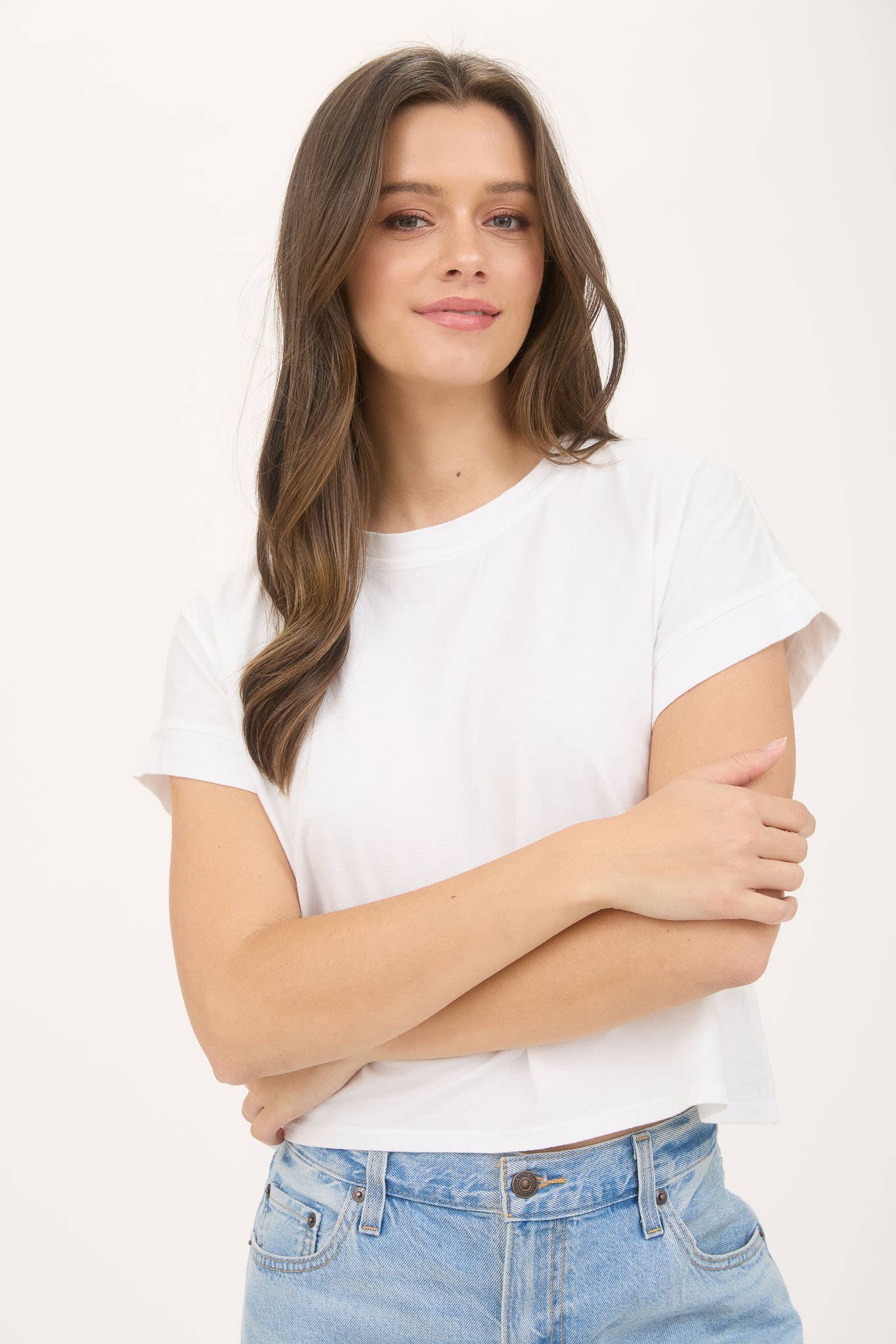 Well Loved (White) Washed SS Top