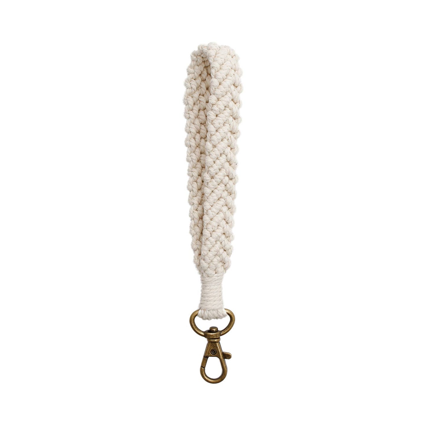 Macrame Chevron Wristlet Keychain