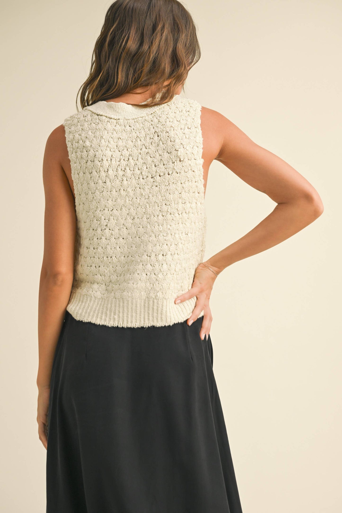 Seeds of Change (Beige) Sweater Vest