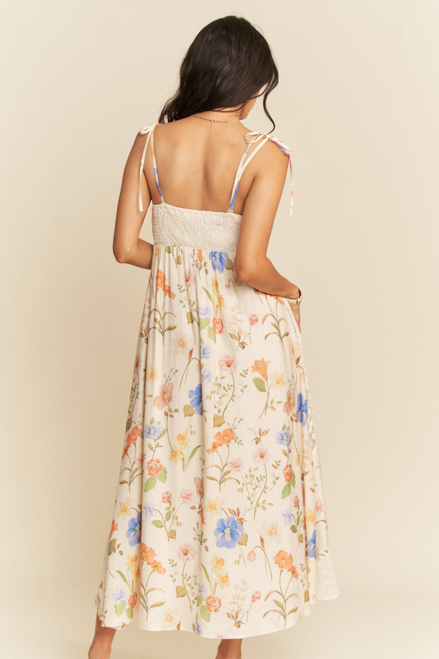Day Dreamt Floral Lace Patchwork Dress