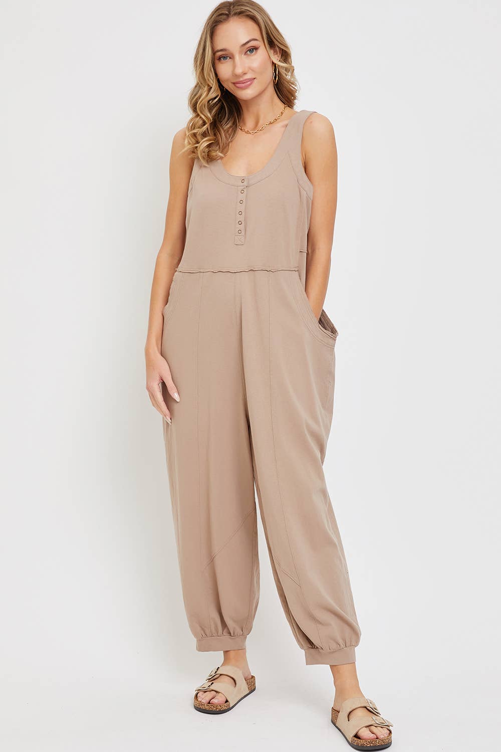 Comfy Cozy Cotton Slouchy Jumpsuit
