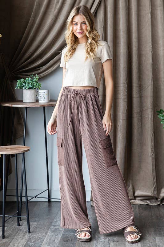 Casual Cargo (Coco) Ribbed Knit Pants