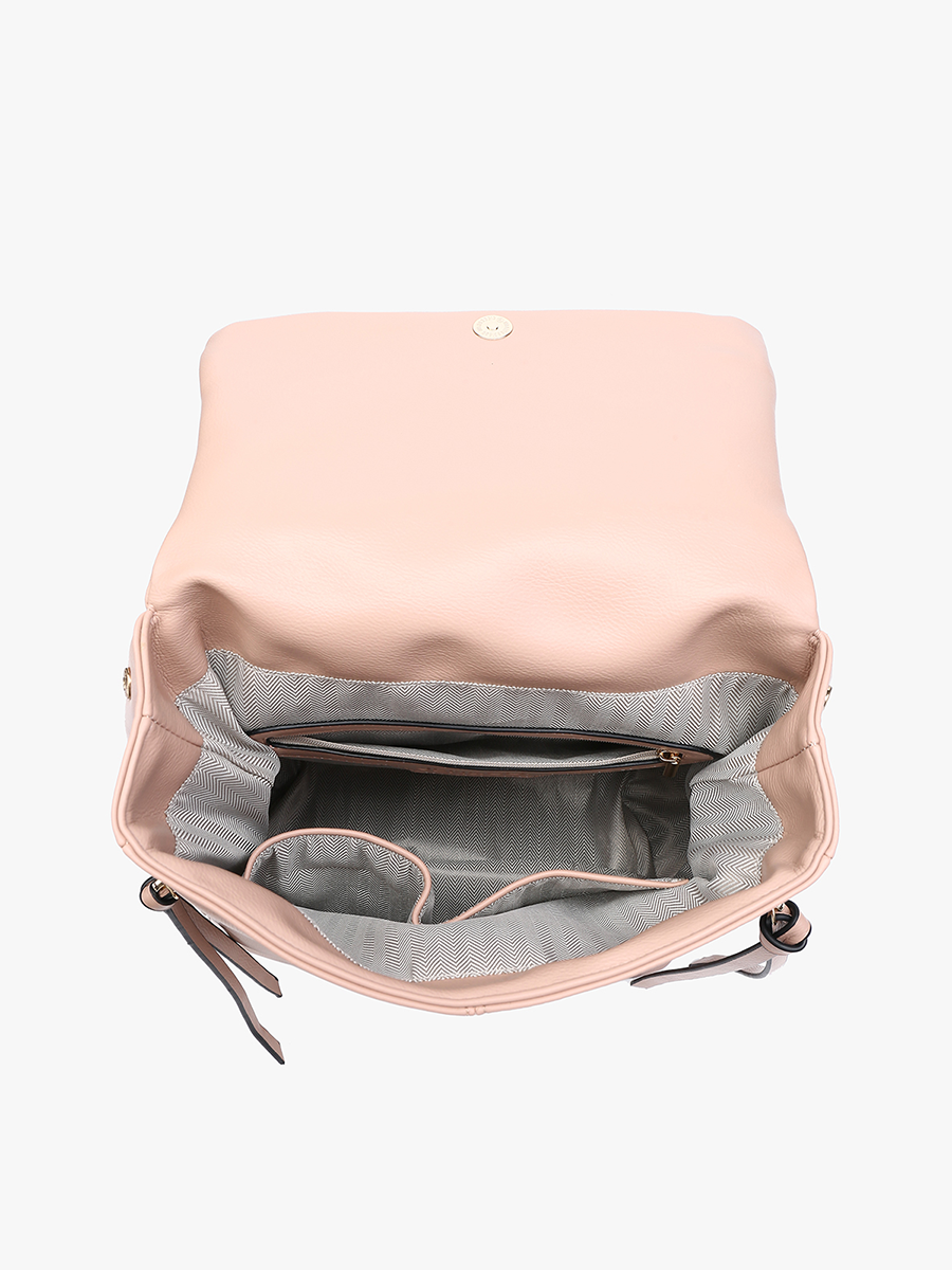 Adley (Tan) Foldover Pocket Backpack