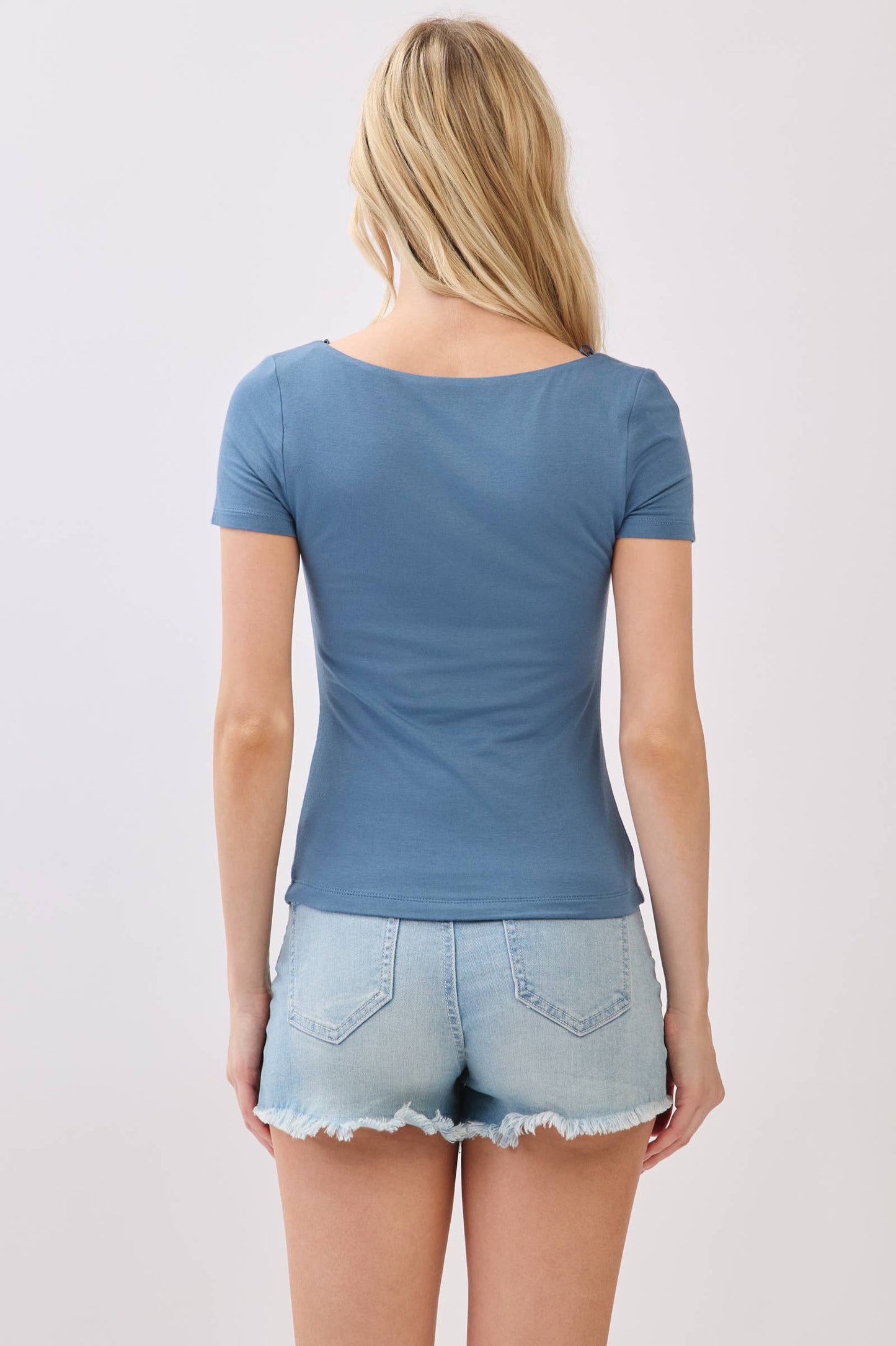 Feel Good (Slate) Double Layer SS Top